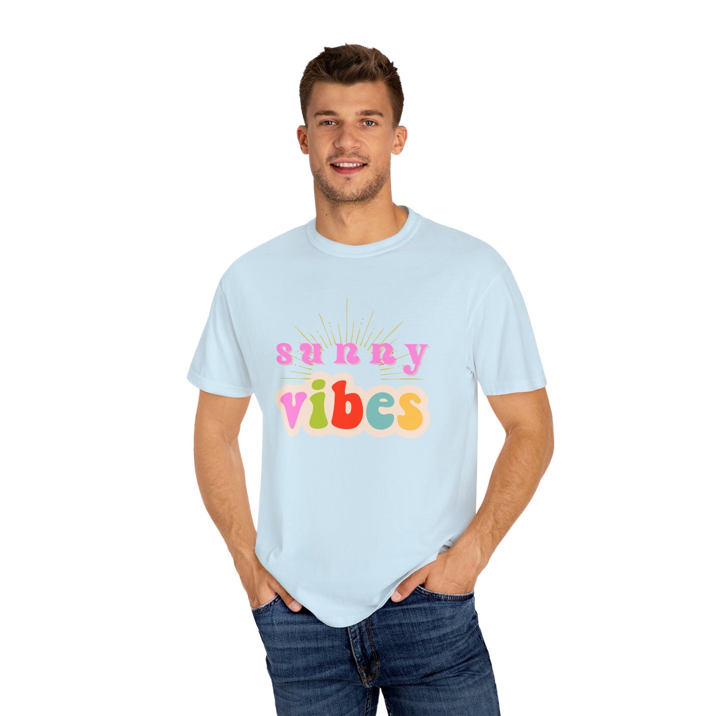 Sunny Vibes Unisex Garment-Dyed T-shirt