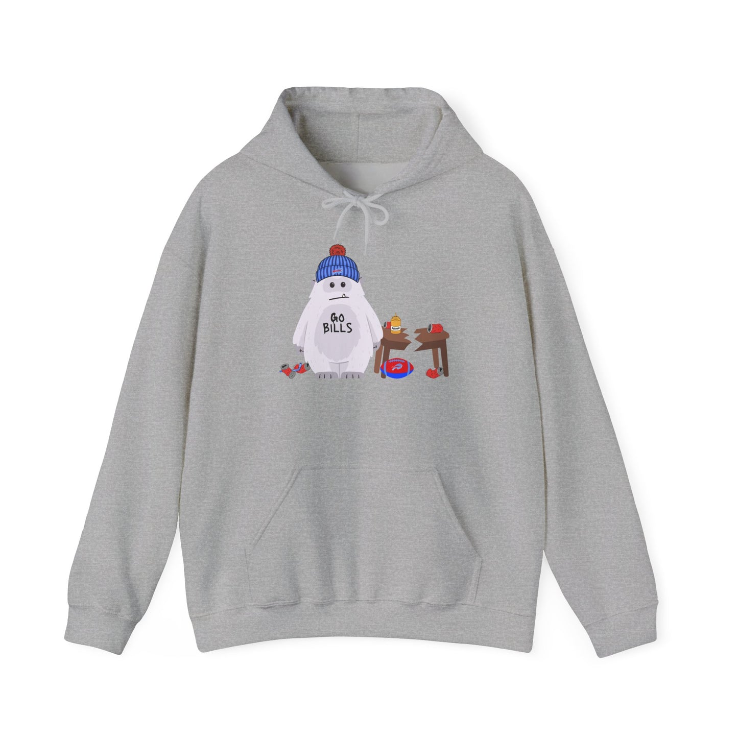 Snowman 'Buffalo Yeti' Holiday Hoodie — Cute Winter Sweatshirt
