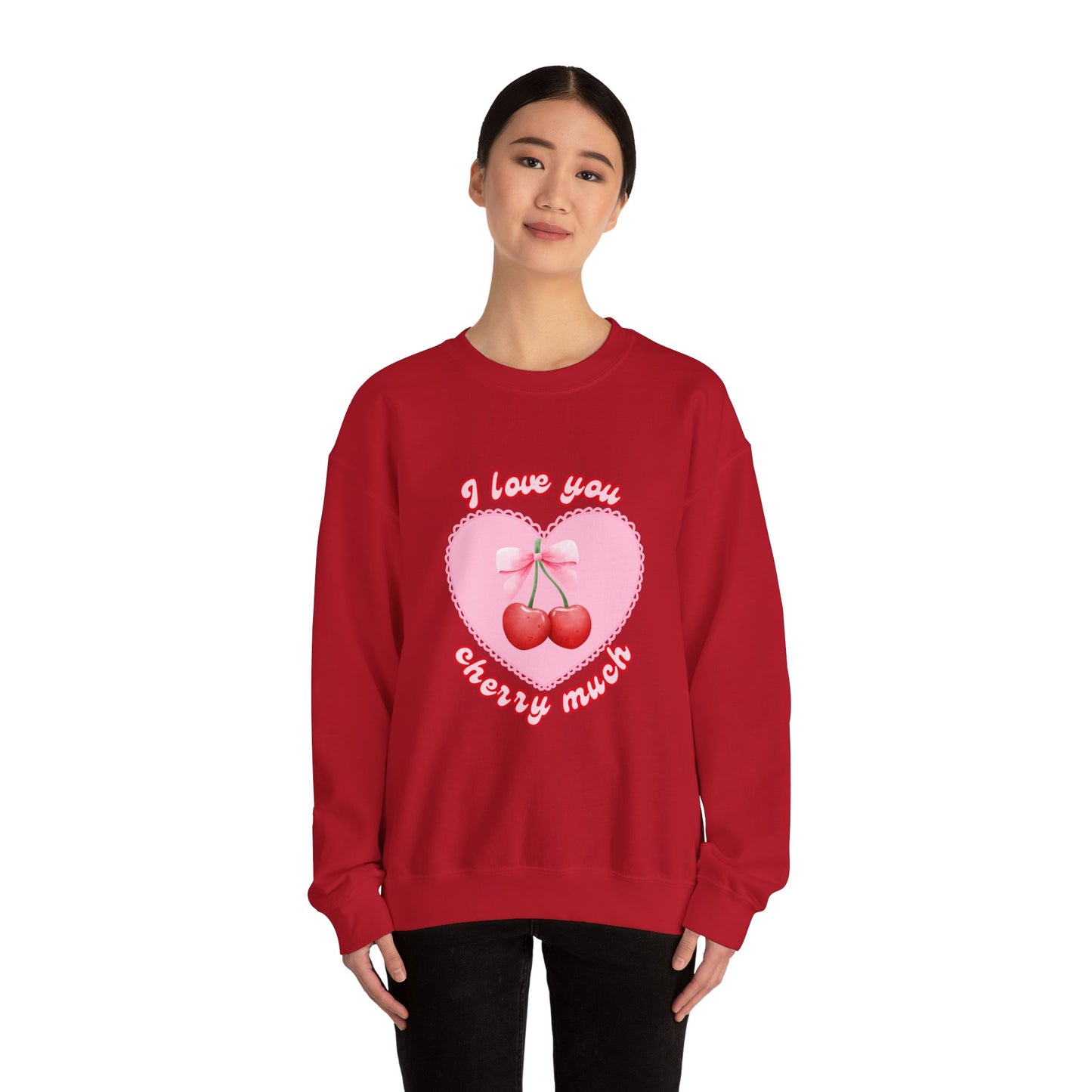 I Love You Cherry Much Unisex Heavy Blend™ Crewneck Sweatshirt