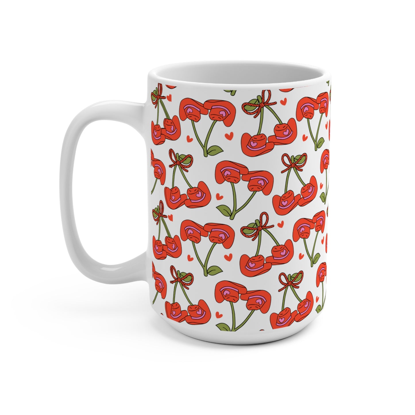 Cowboy Hat Cherries Mug 15oz