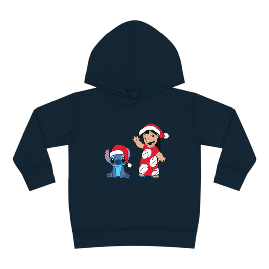 Lilo and Stitch Christmas Hats Toddler Pullover Fleece Hoodie