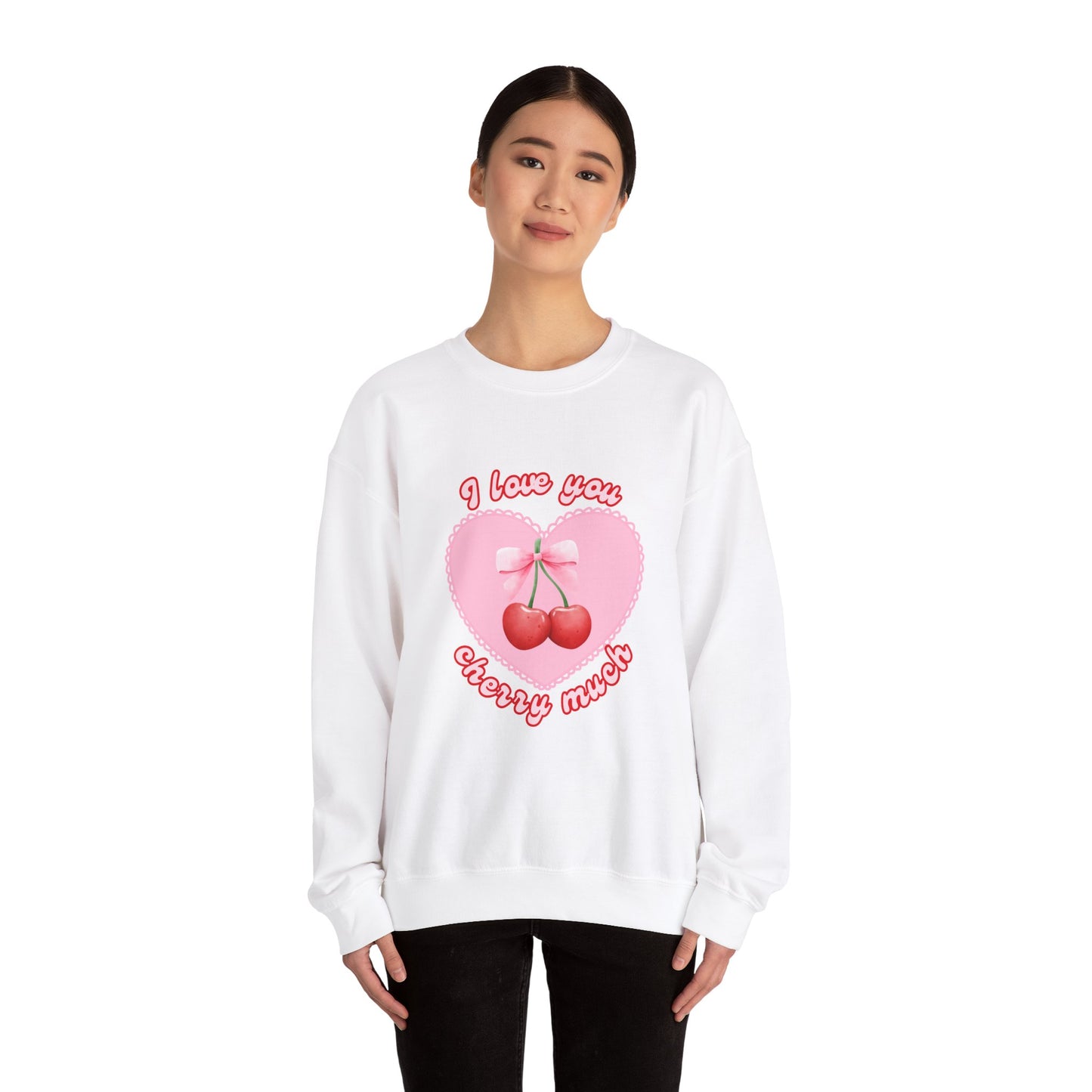 I Love You Cherry Much Unisex Heavy Blend™ Crewneck Sweatshirt