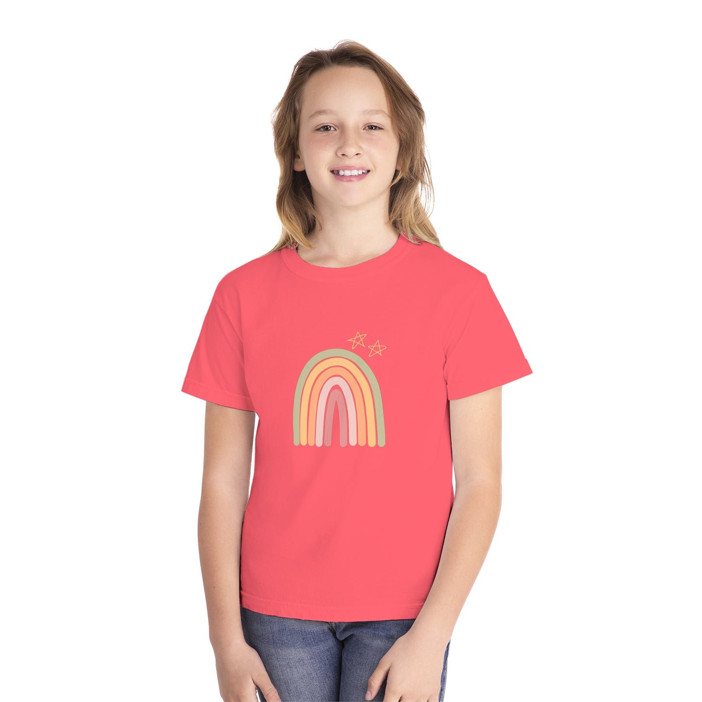 Rainbow and Stars Youth Midweight Tee