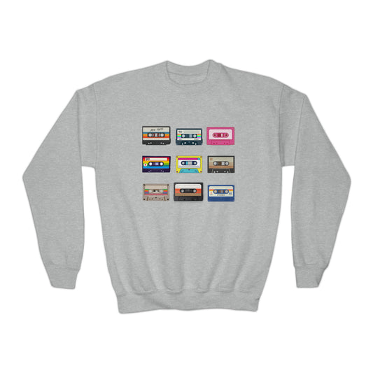 Cassettes Youth Crewneck Sweatshirt
