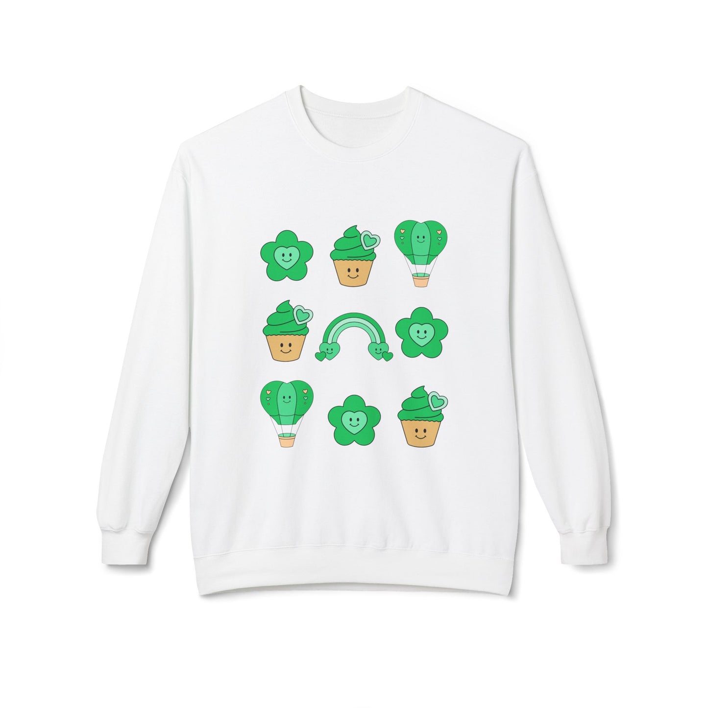 Cutesy St. Patrick Coquette Unisex Midweight Softstyle Fleece Crewneck Sweatshirt