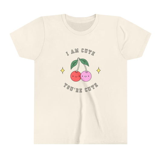 I am Cute You're Cute Youth Short Sleeve Tee