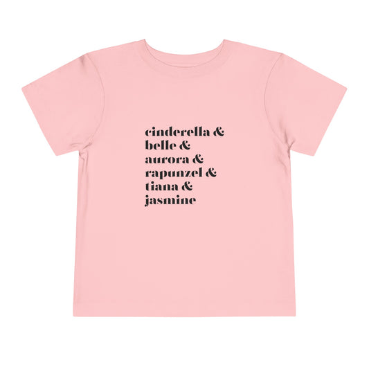 Princesses Toddler Short Sleeve Tee