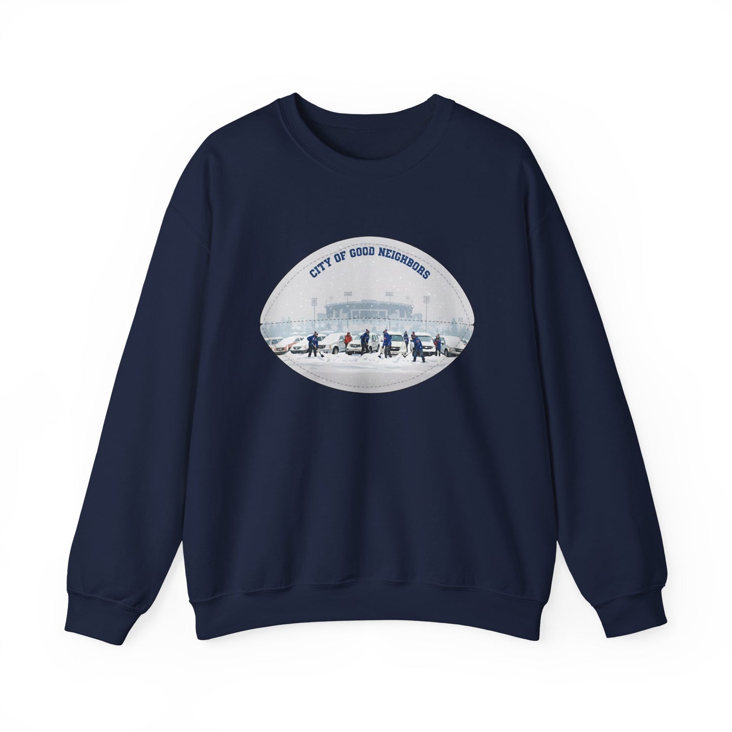 Crewneck Sweatshirt — "City of Good Neighbors"