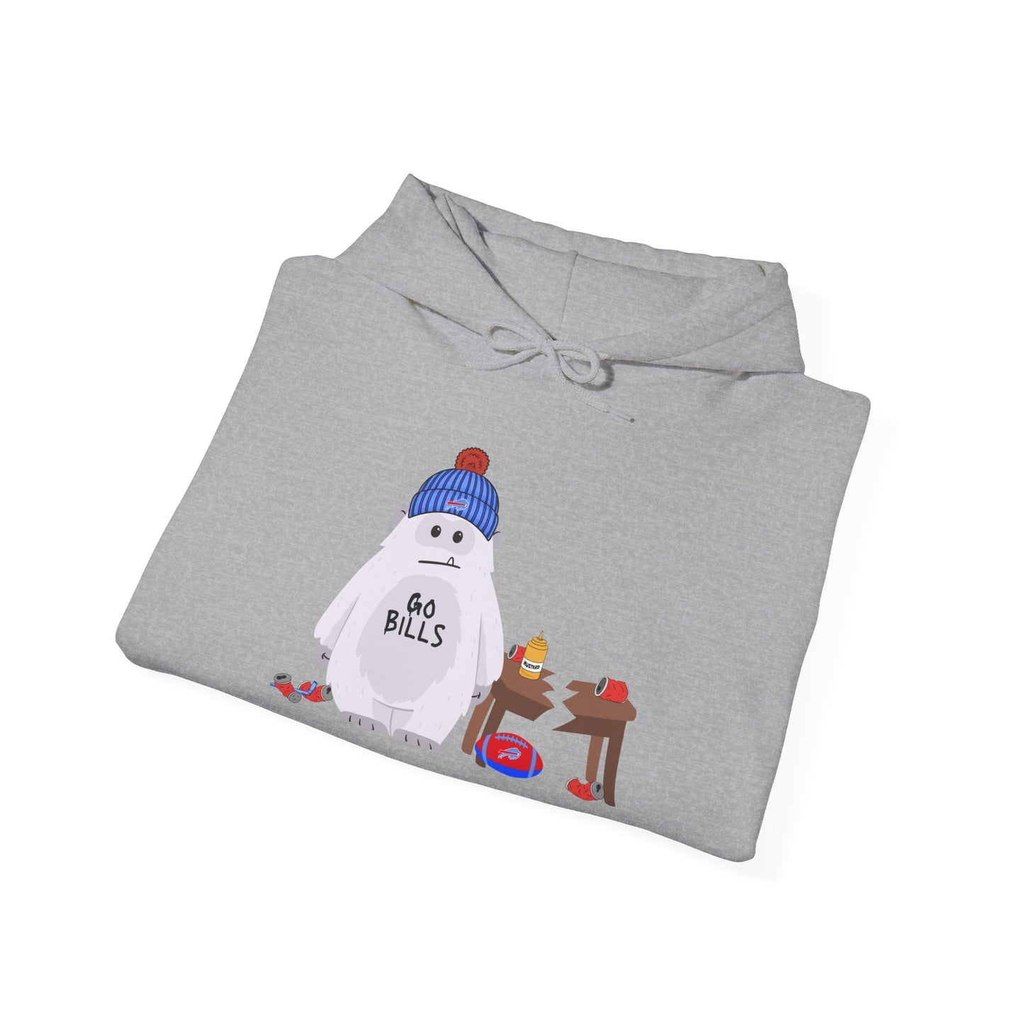 Snowman 'Buffalo Yeti' Holiday Hoodie — Cute Winter Sweatshirt