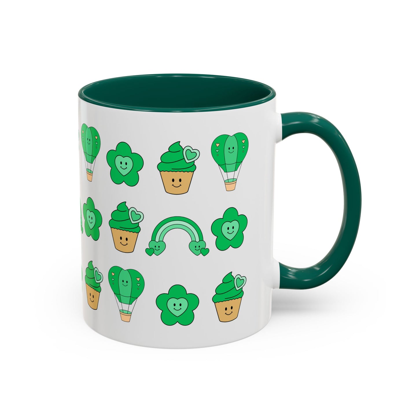 Cutesy St. Patrick's Day Coquette Colorful Mugs (11oz, 15oz)