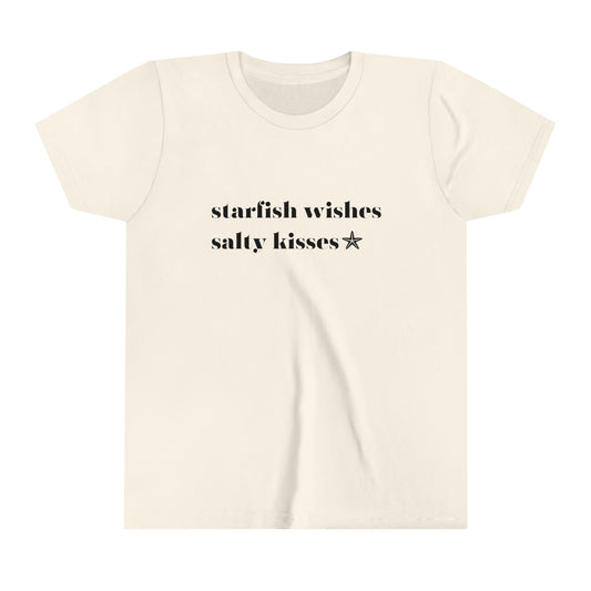 Starfish Wishes Salty Kisses Youth Short Sleeve Tee