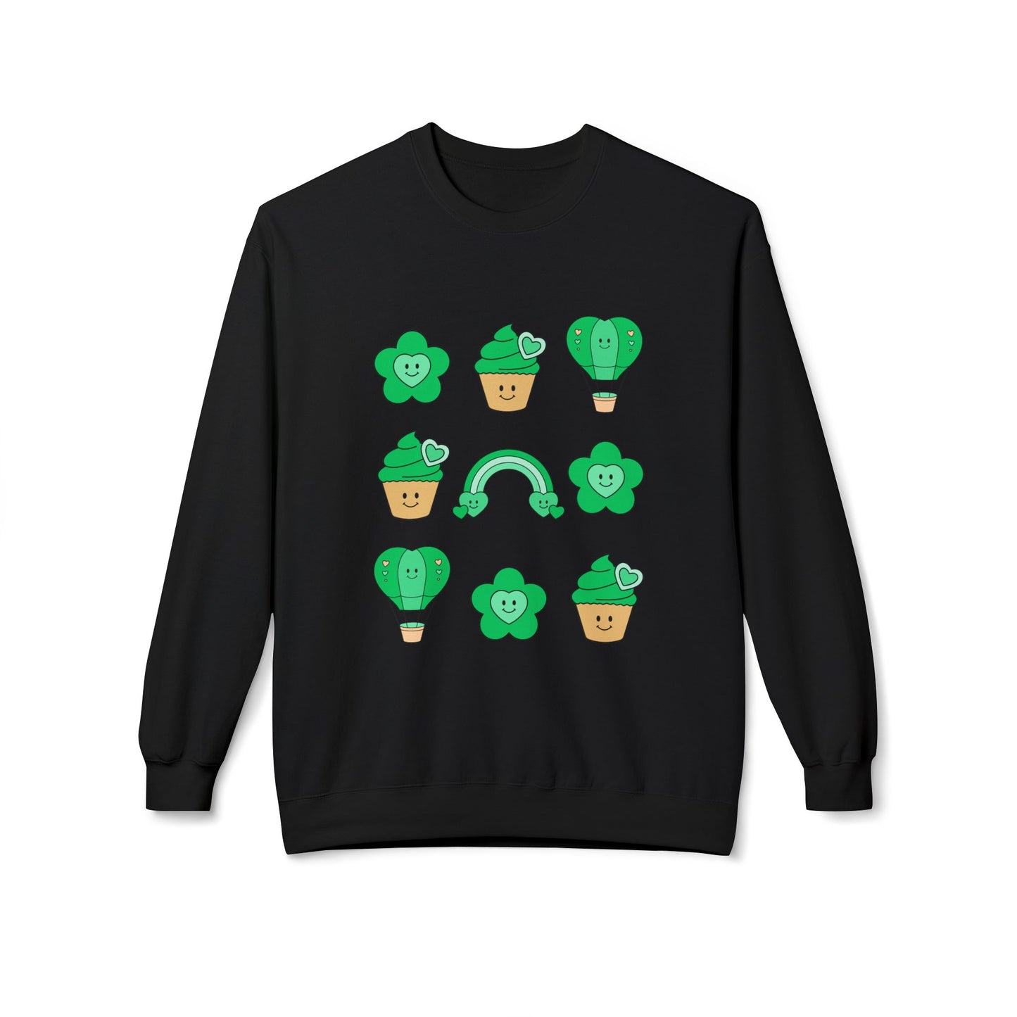 Cutesy St. Patrick Coquette Unisex Midweight Softstyle Fleece Crewneck Sweatshirt