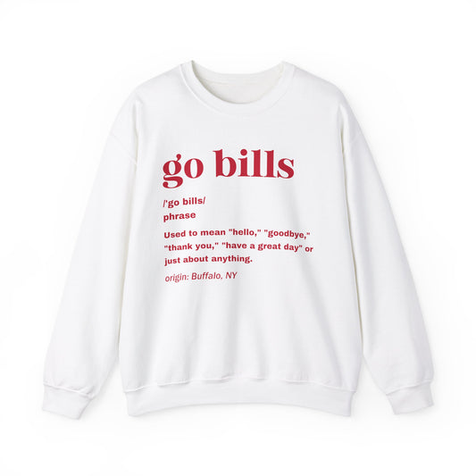 Go Bills Red Unisex Heavy Blend™ Crewneck Sweatshirt