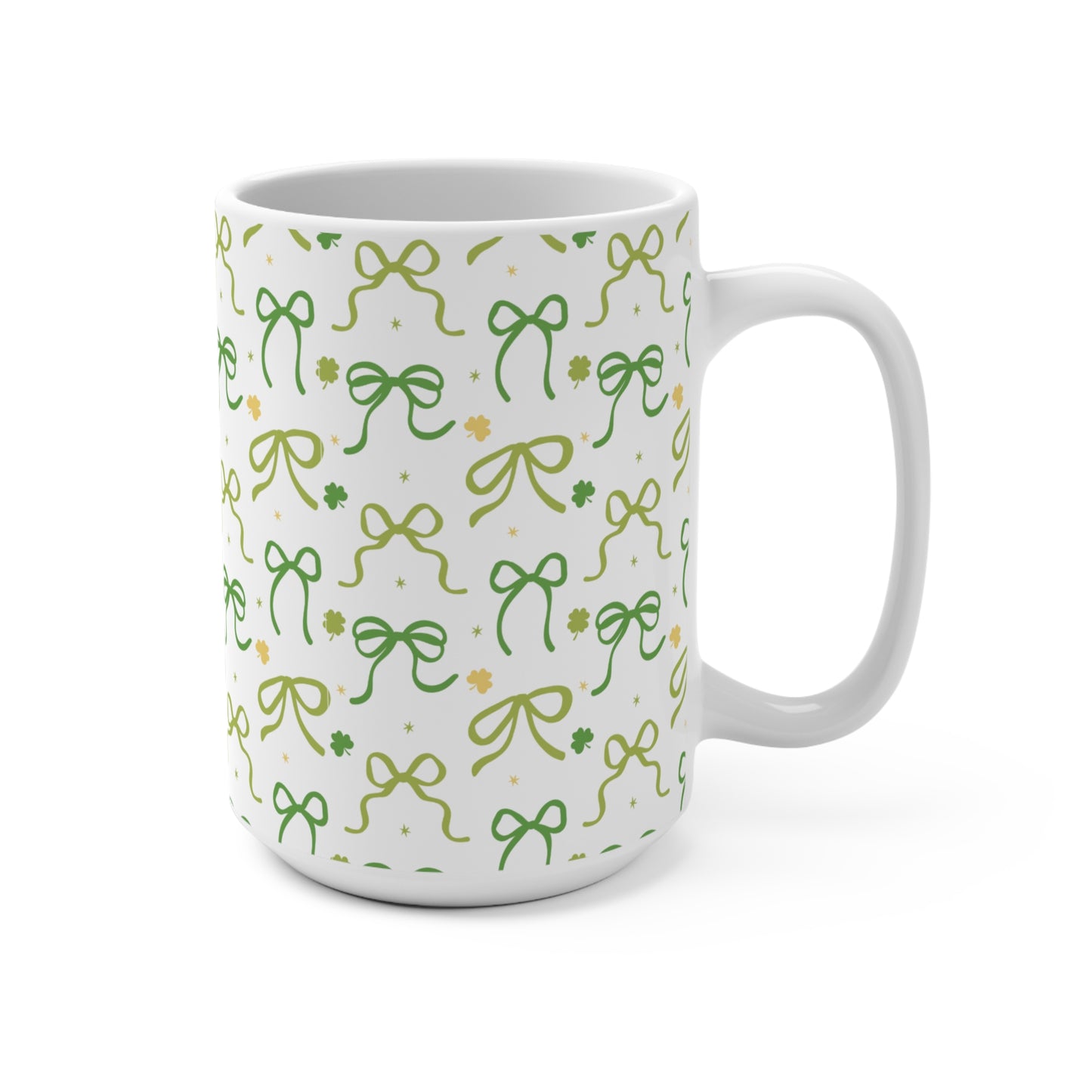 Green Bows Mug 15oz