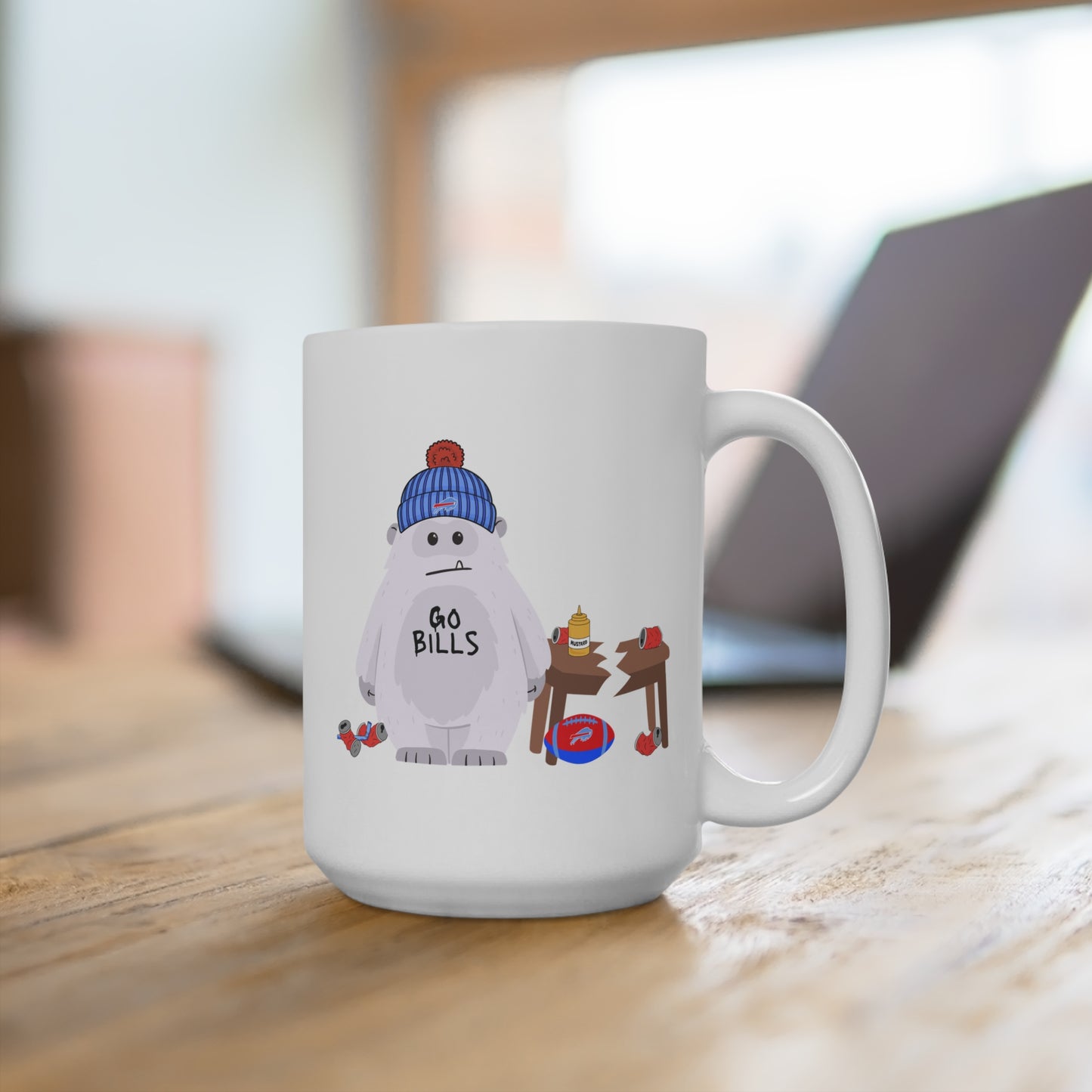 Buffalo Yeti 15oz Coffee Mug — 'Go Buffalo' Football Fan Gift
