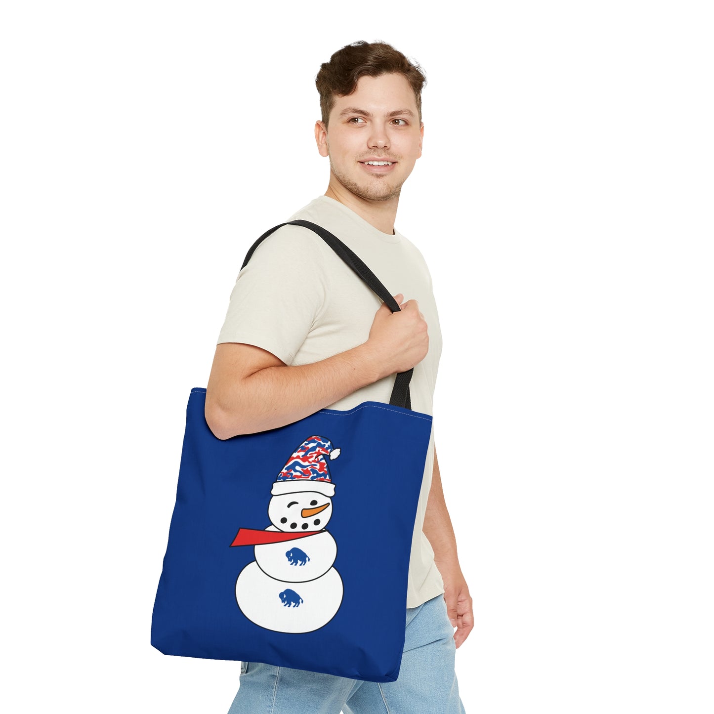 Buffalo Snowman Tote Bag (AOP)