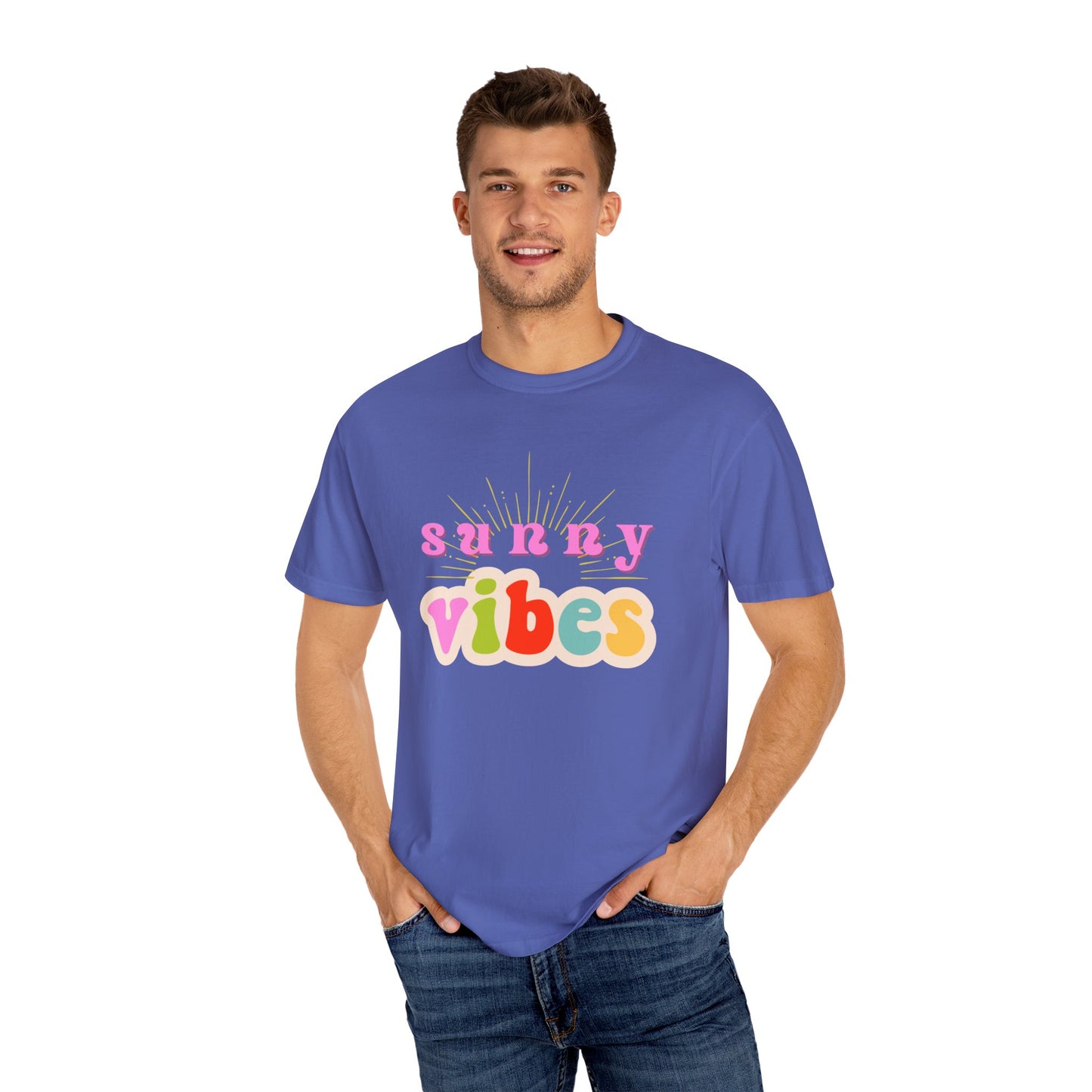 Sunny Vibes Unisex Garment-Dyed T-shirt