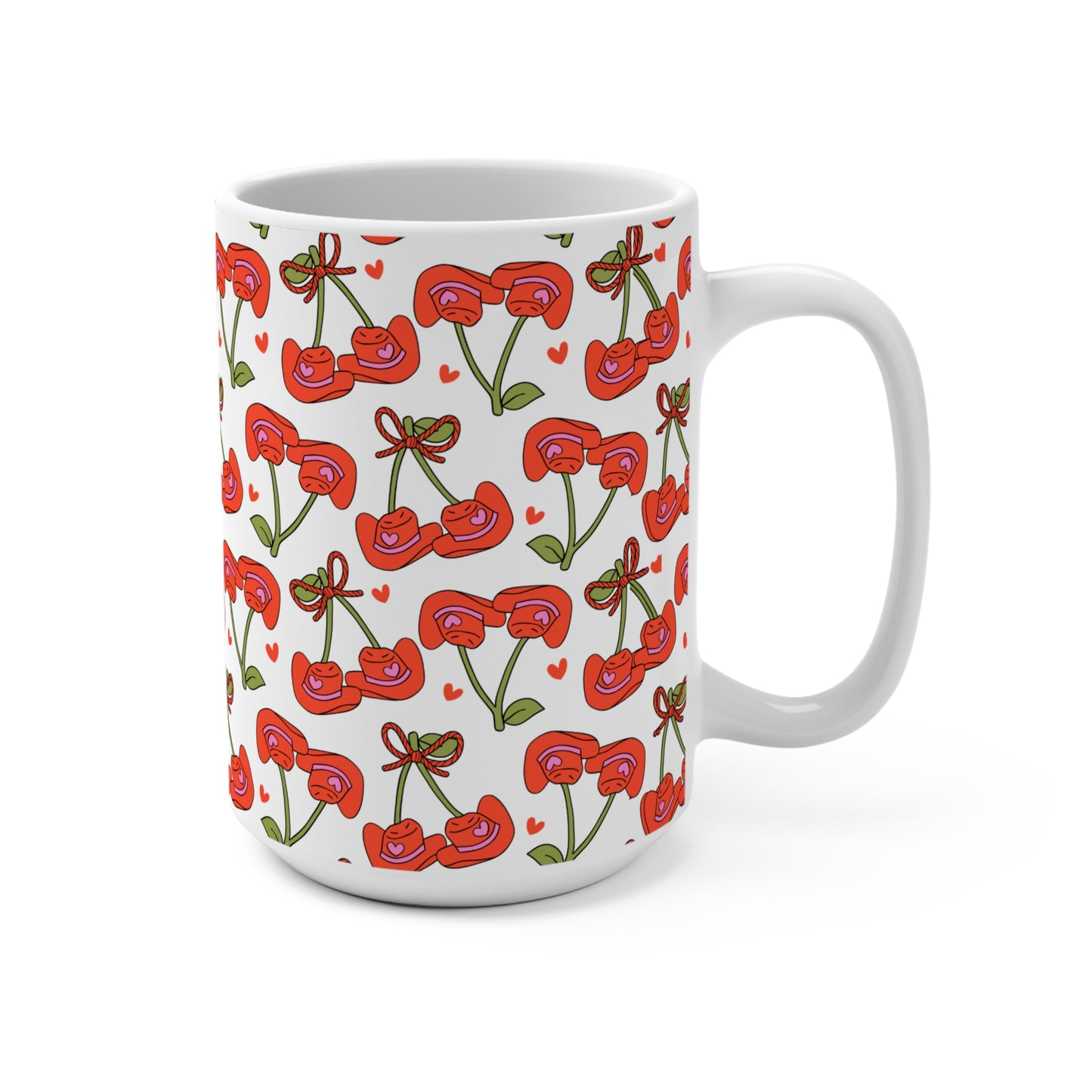 Cowboy Hat Cherries Mug 15oz