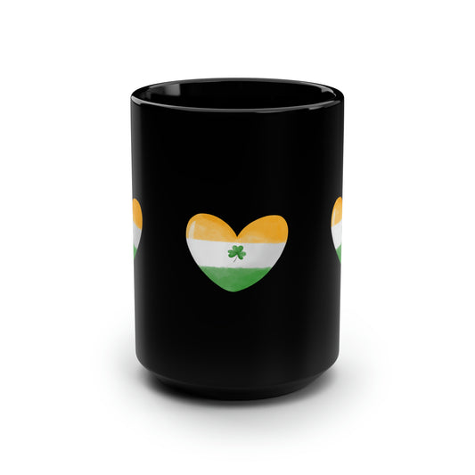 I Love Ireland Black Mug, 15oz