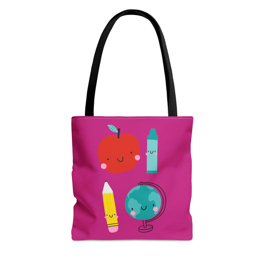 Cute Teacher Things Tote Bag (AOP)
