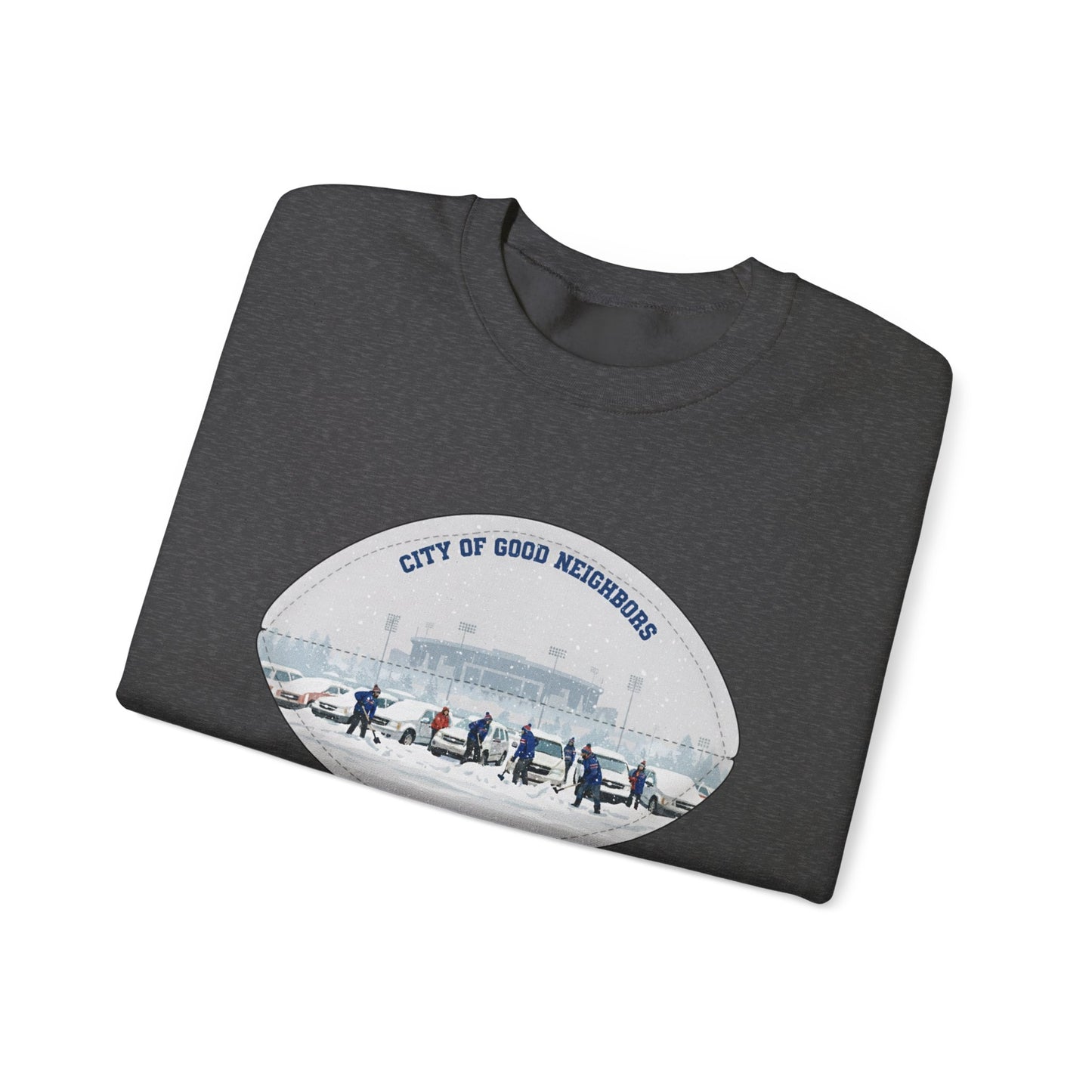 Crewneck Sweatshirt — "City of Good Neighbors"