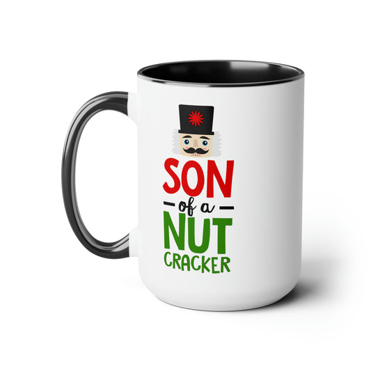 Son of Nutcracker Two-Tone Coffee Mugs, 15oz
