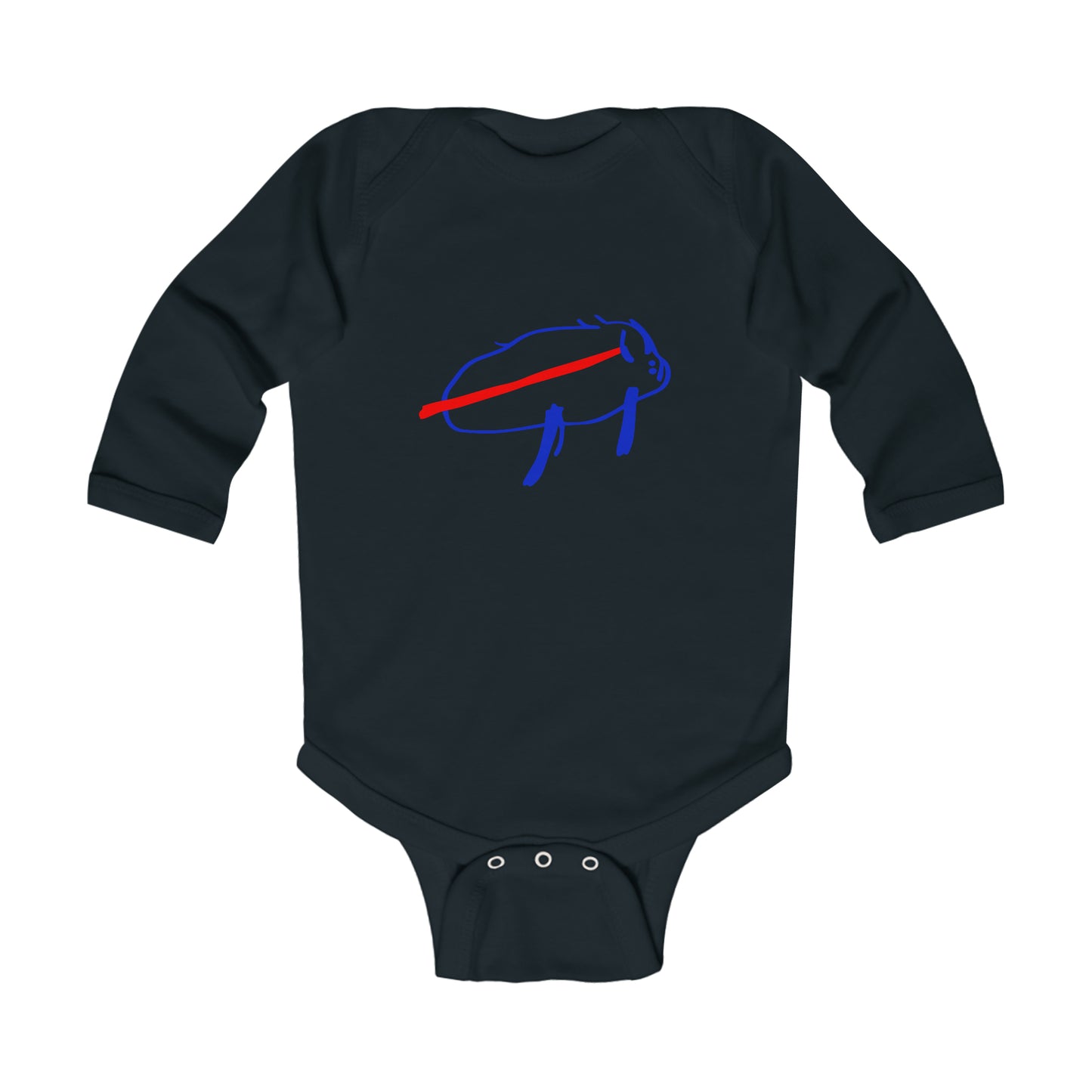 Josh Allen Buffalo Drawing Infant Long Sleeve Bodysuit