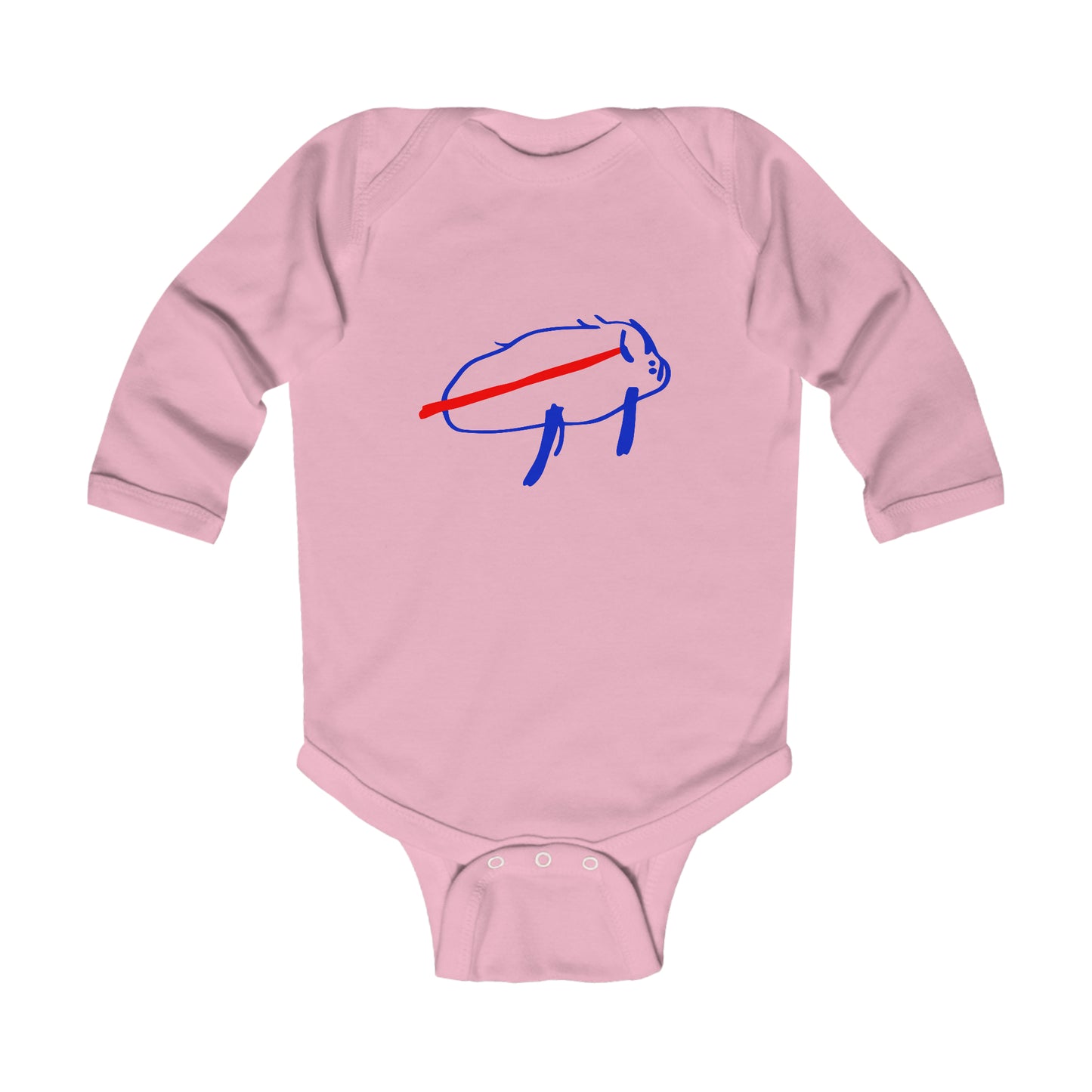 Josh Allen Buffalo Drawing Infant Long Sleeve Bodysuit