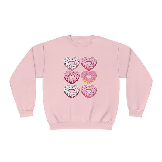 Heart Donuts Unisex NuBlend® Crewneck Sweatshirt