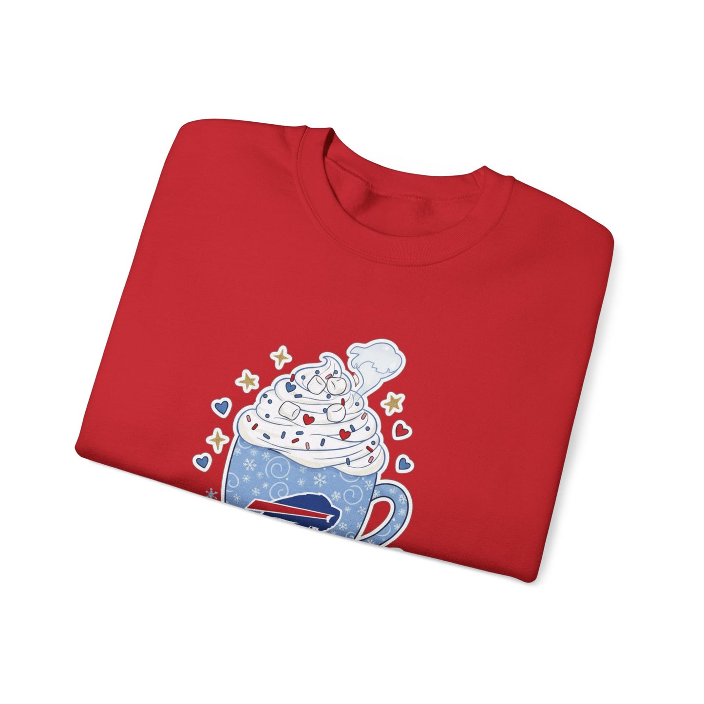 Cocoa and Kickoff Crewneck Sweatshirt — Hot Cocoa Football Fan Pullover