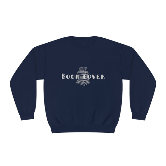 Book Lover White Font Unisex NuBlend® Crewneck Sweatshirt