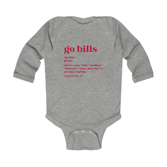 Go Bills Definition Infant Long Sleeve Bodysuit