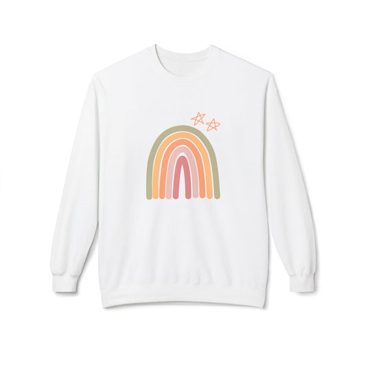 Rainbow Unisex Midweight Softstyle Fleece Crewneck Sweatshirt
