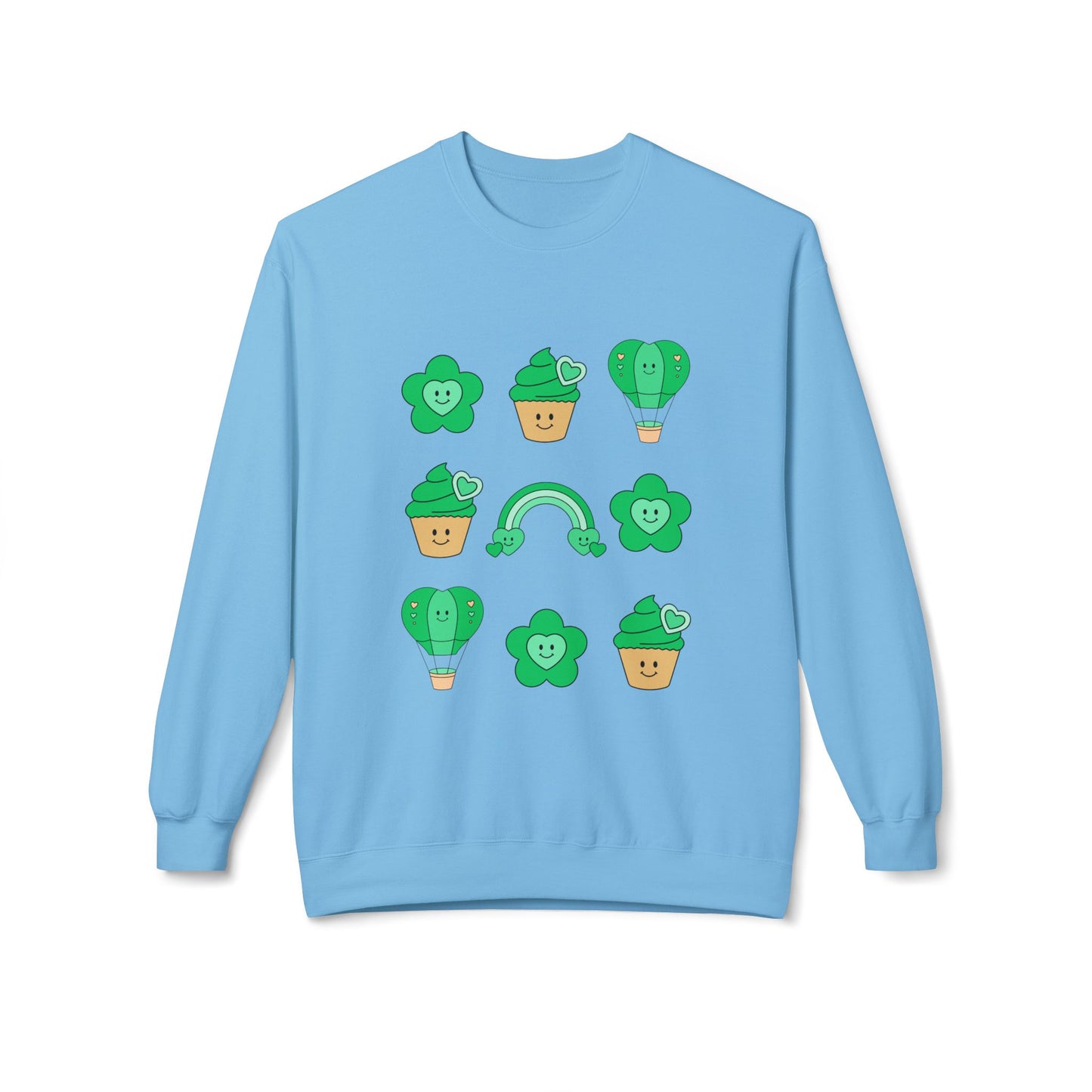 Cutesy St. Patrick Coquette Unisex Midweight Softstyle Fleece Crewneck Sweatshirt