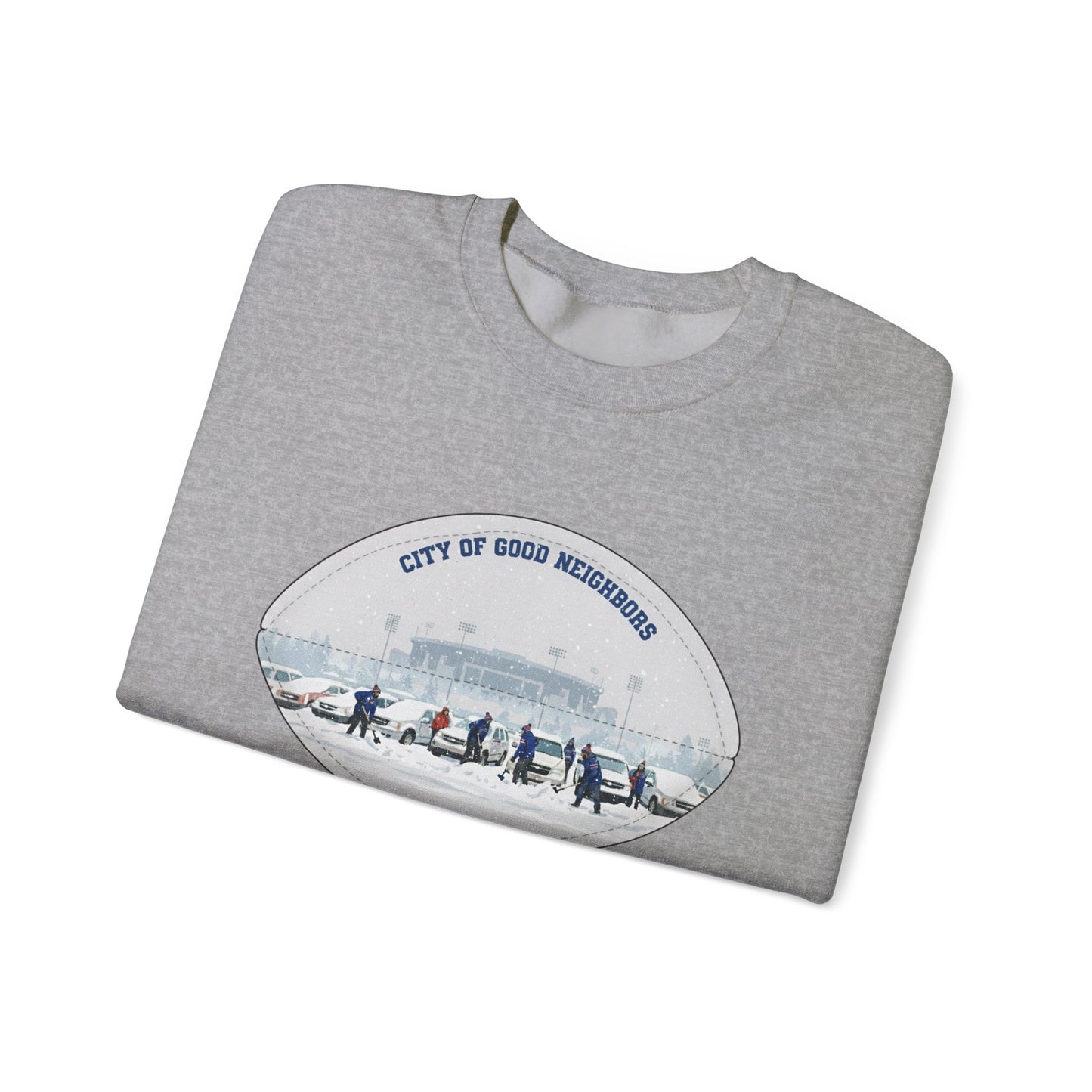 Crewneck Sweatshirt — "City of Good Neighbors"