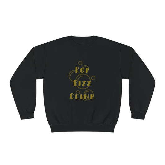 Pop Fizz Clink Gold Bubbles Unisex NuBlend® Crewneck Sweatshirt