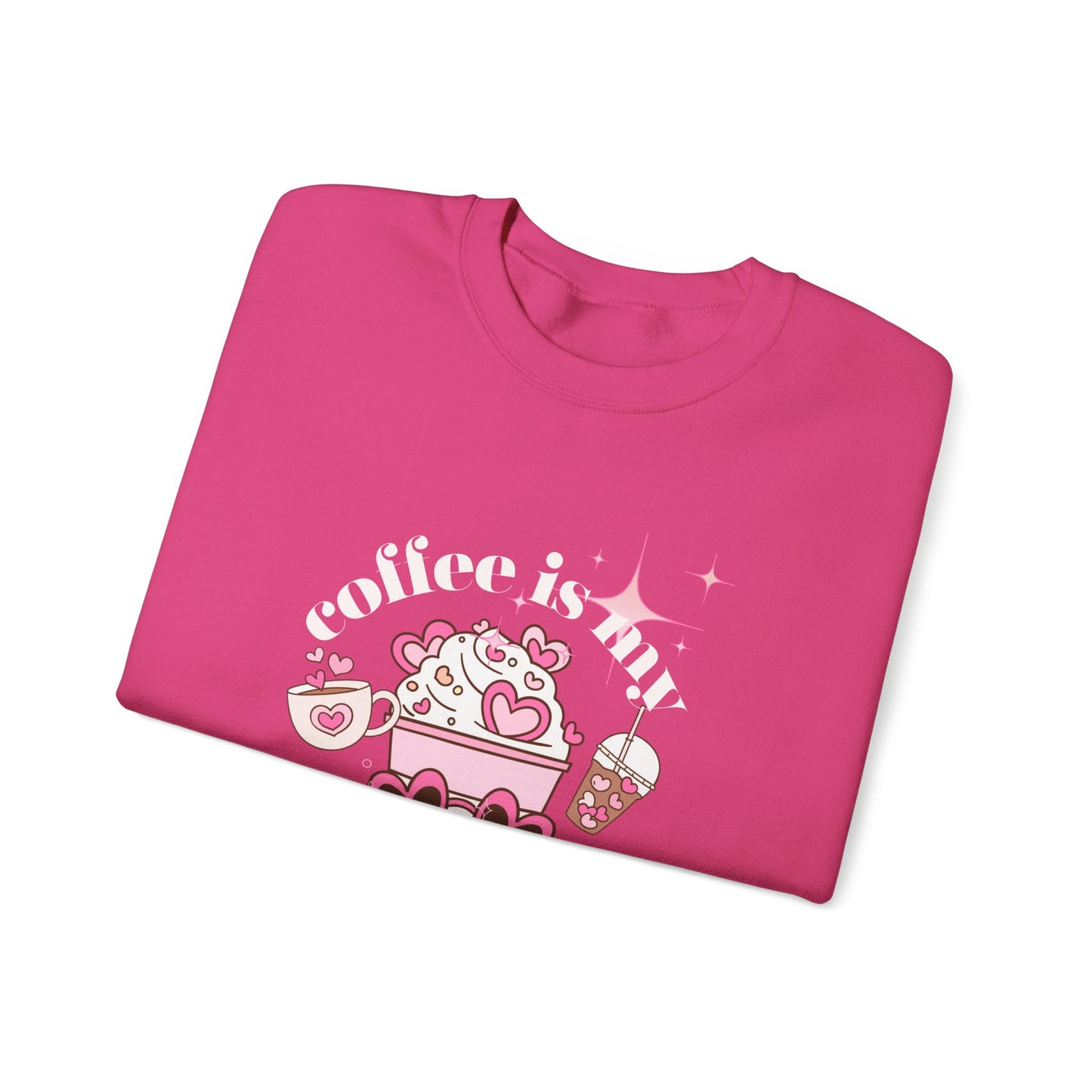 Coffee Is My Valentine Unisex Heavy Blend™ Crewneck Sweatshirt