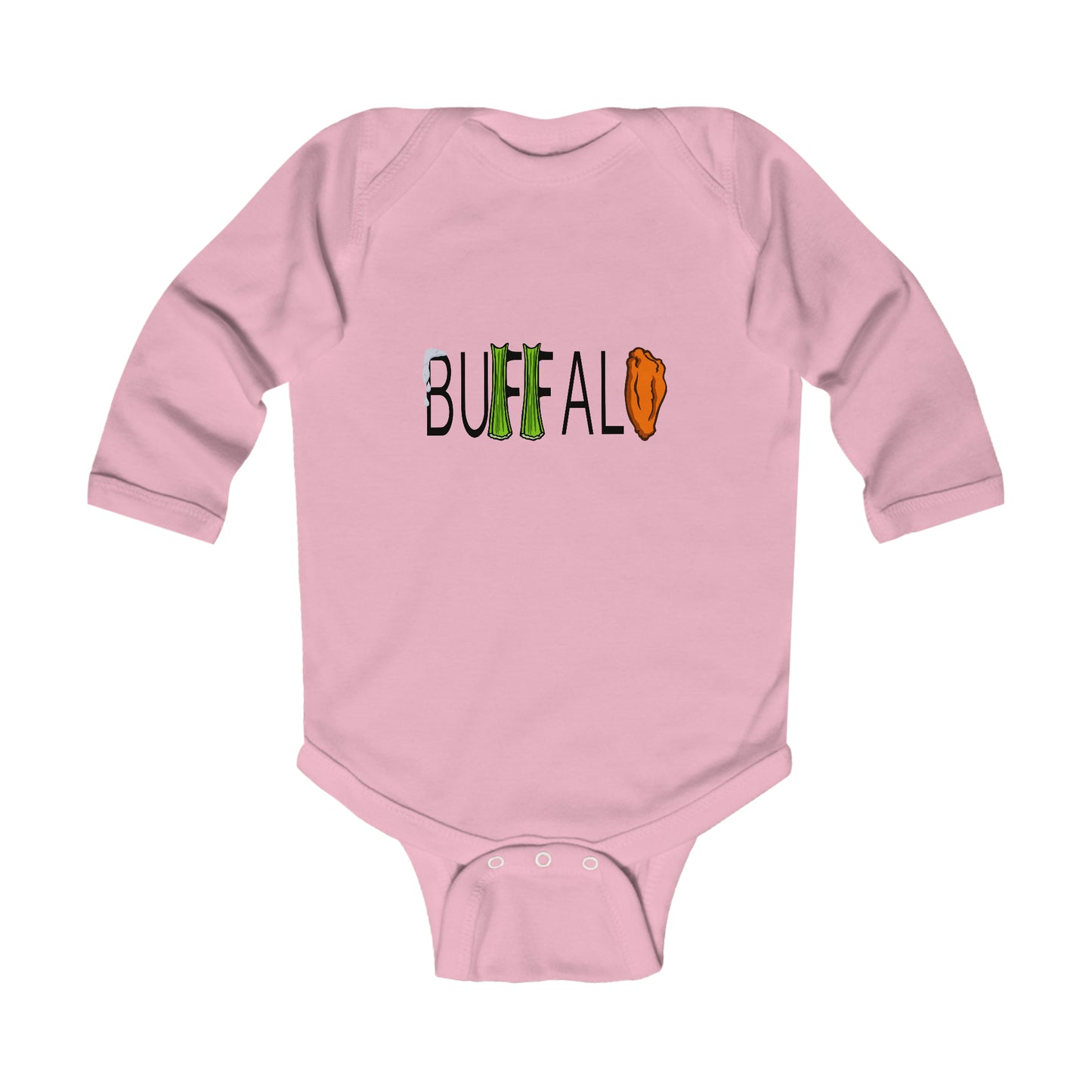 Buffalo Wing and Celery Infant Long Sleeve Bodysuit