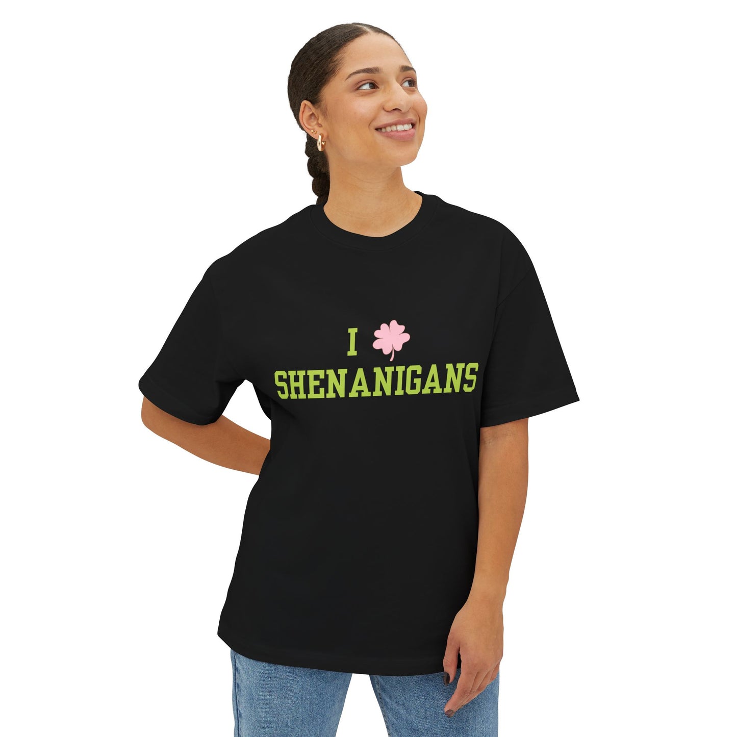 I <3 Shenanigans Unisex Oversized Boxy Tee