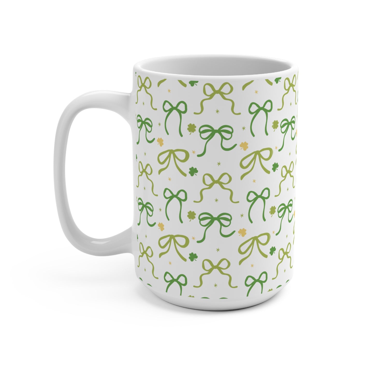 Green Bows Mug 15oz