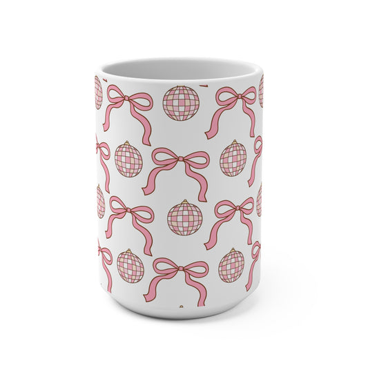 Bows and Disco Balls Mug 15oz