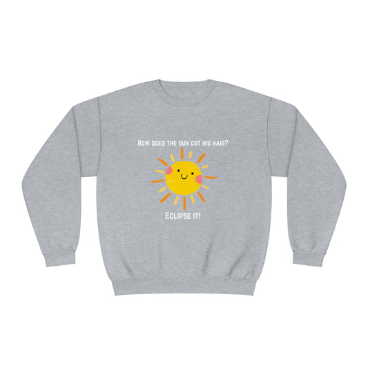 How Does the Sun Cut His Hair? Unisex NuBlend® Crewneck Sweatshirt