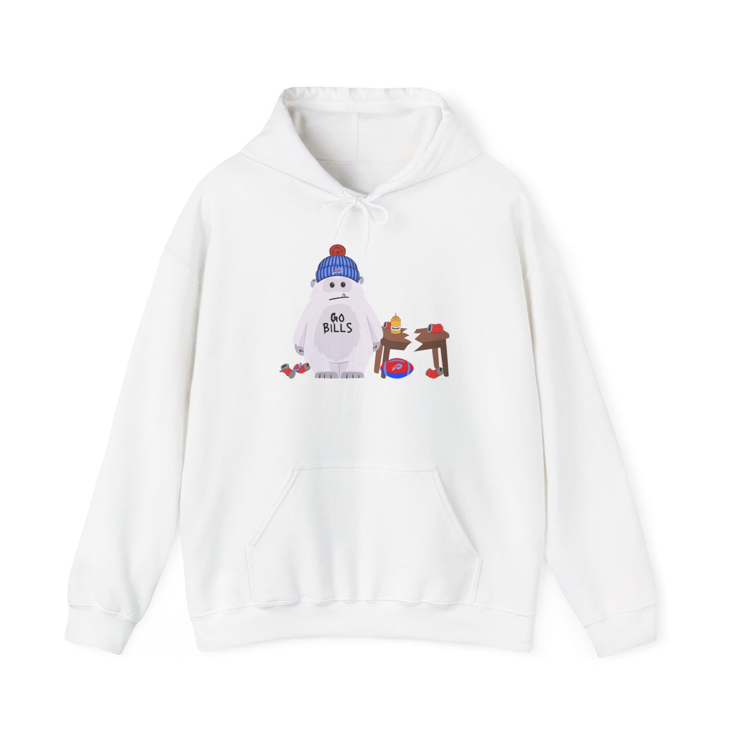 Snowman 'Buffalo Yeti' Holiday Hoodie — Cute Winter Sweatshirt