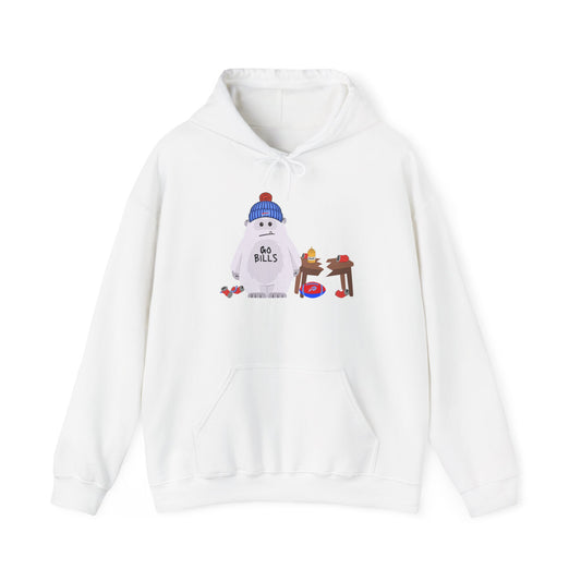 Snowman 'Buffalo Yeti' Holiday Hoodie — Cute Winter Sweatshirt