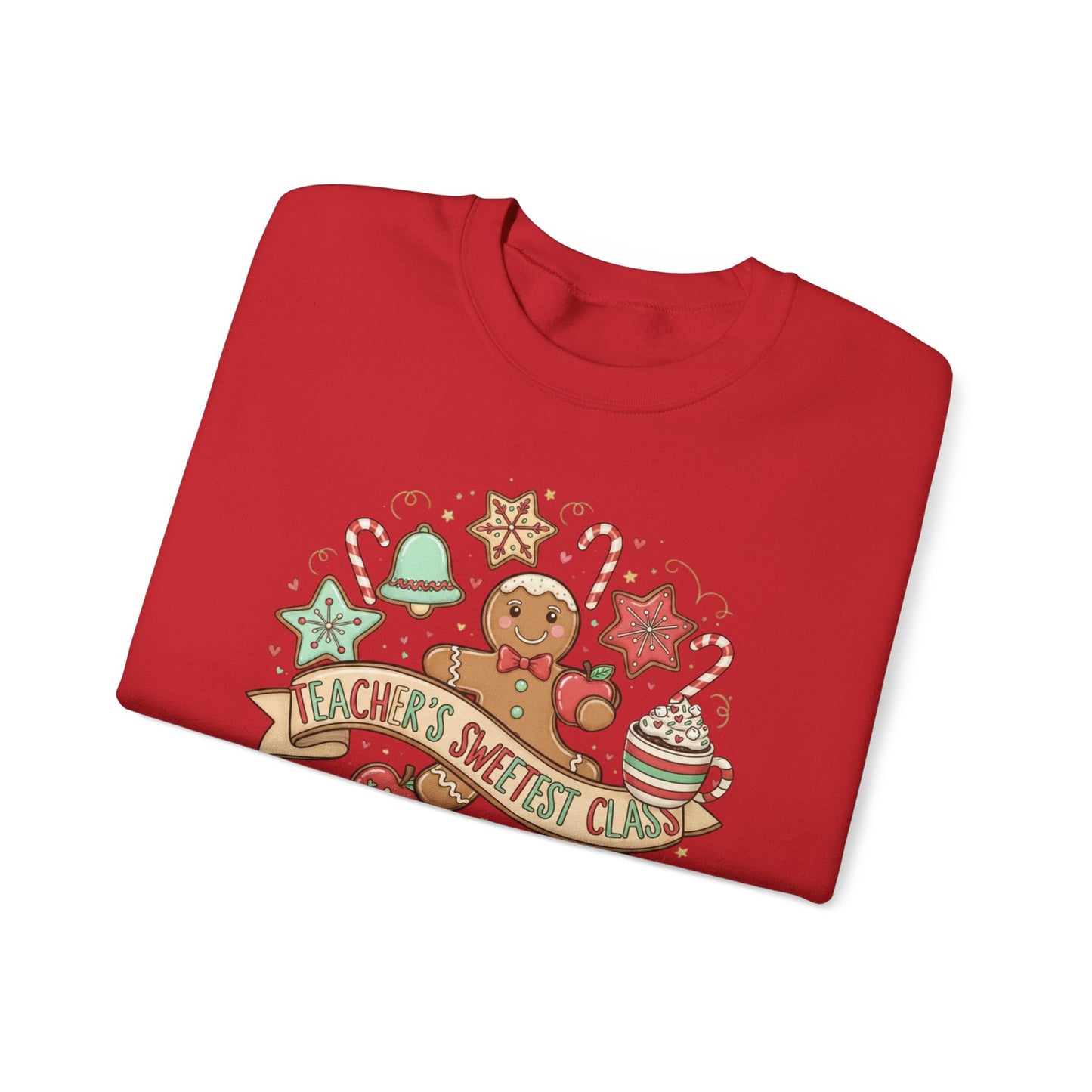 Holiday Baking Crewneck Sweatshirt — 'Baker’s Society' Gingerbread Cookie Design