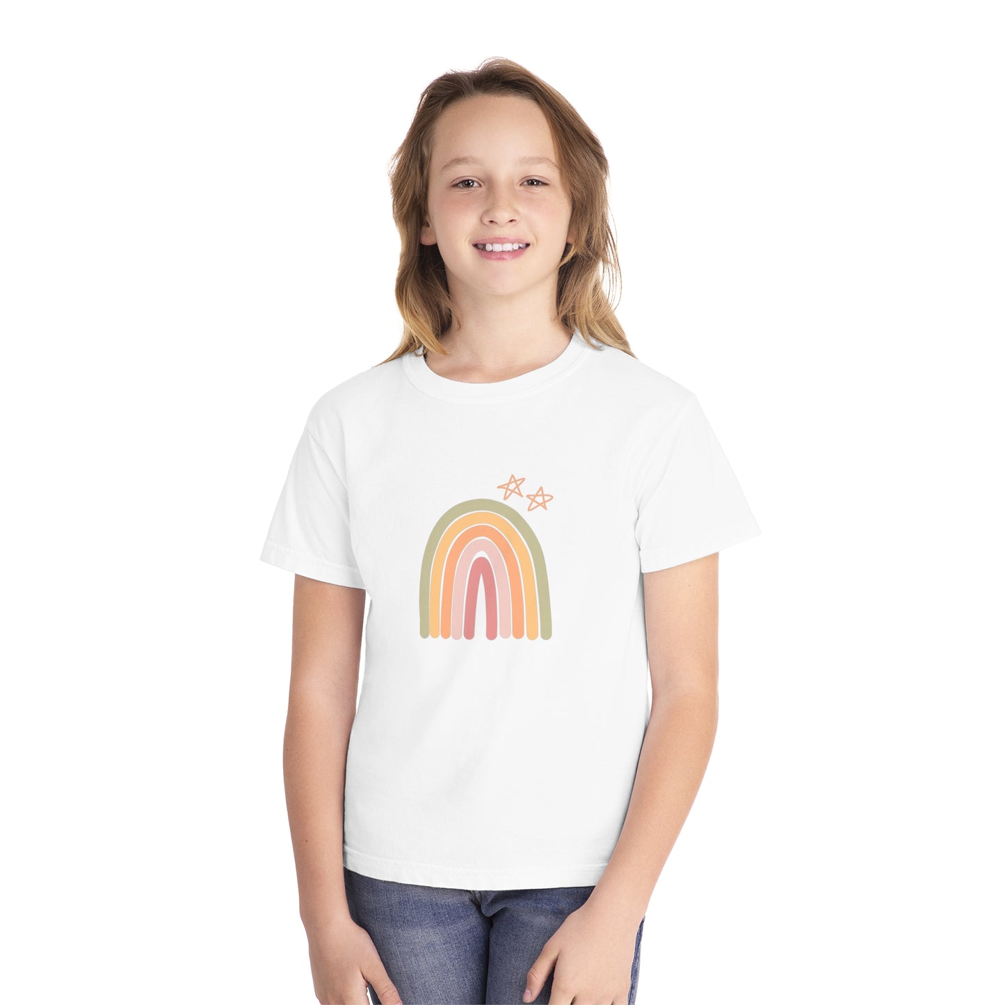 Rainbow and Stars Youth Midweight Tee