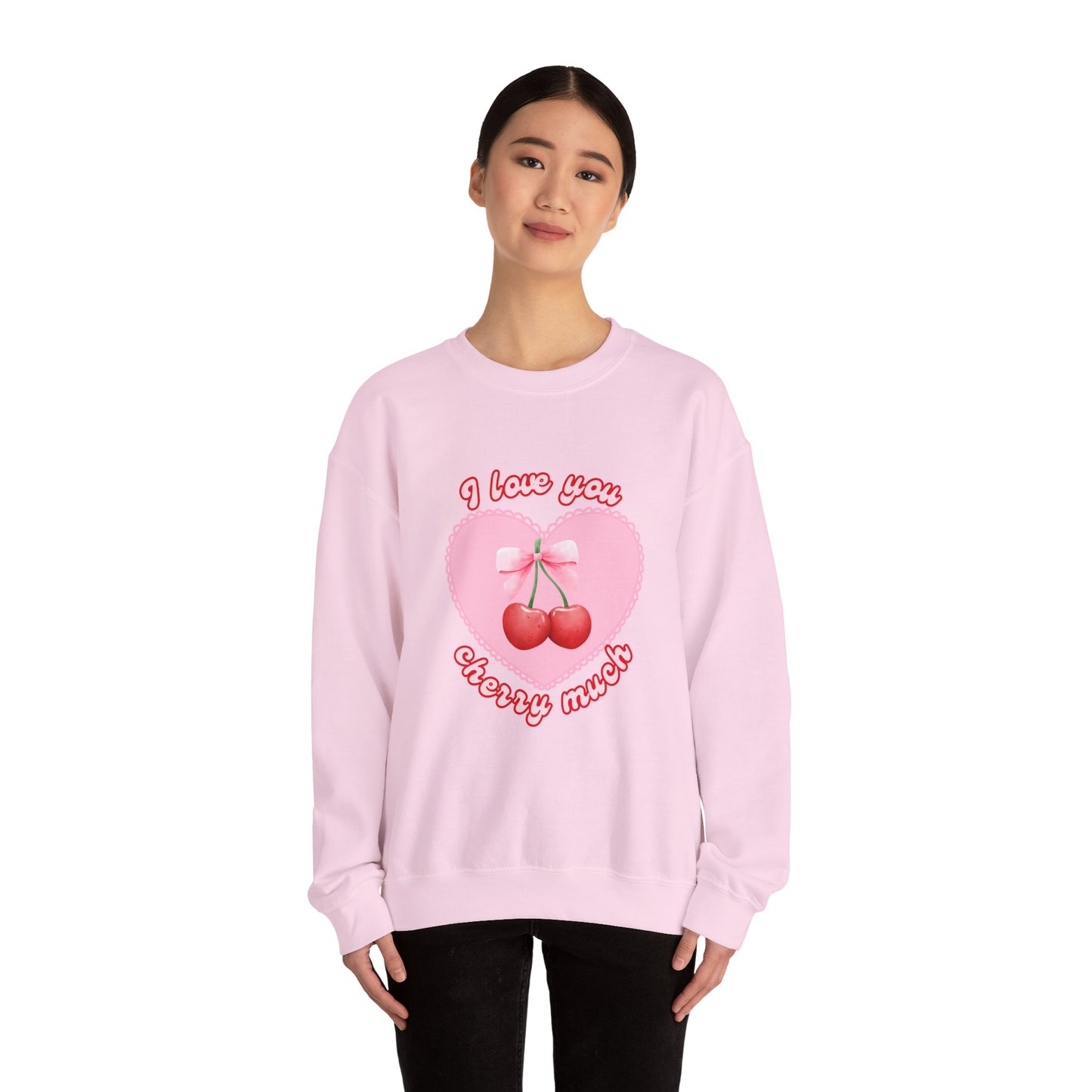 I Love You Cherry Much Unisex Heavy Blend™ Crewneck Sweatshirt