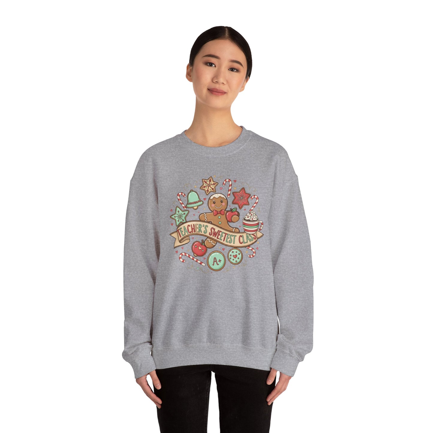 Holiday Baking Crewneck Sweatshirt — 'Baker’s Society' Gingerbread Cookie Design