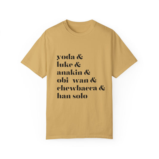 Yoda Luke Anakin Unisex Garment-Dyed T-shirt