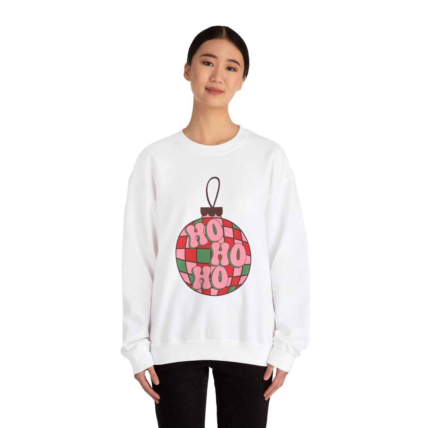 Ho Ho Ho Ornament Unisex Heavy Blend™ Crewneck Sweatshirt